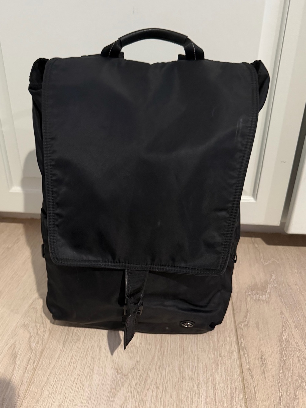 Lululemon Black Nylon Multi-Pocket Backpack - Flaptop